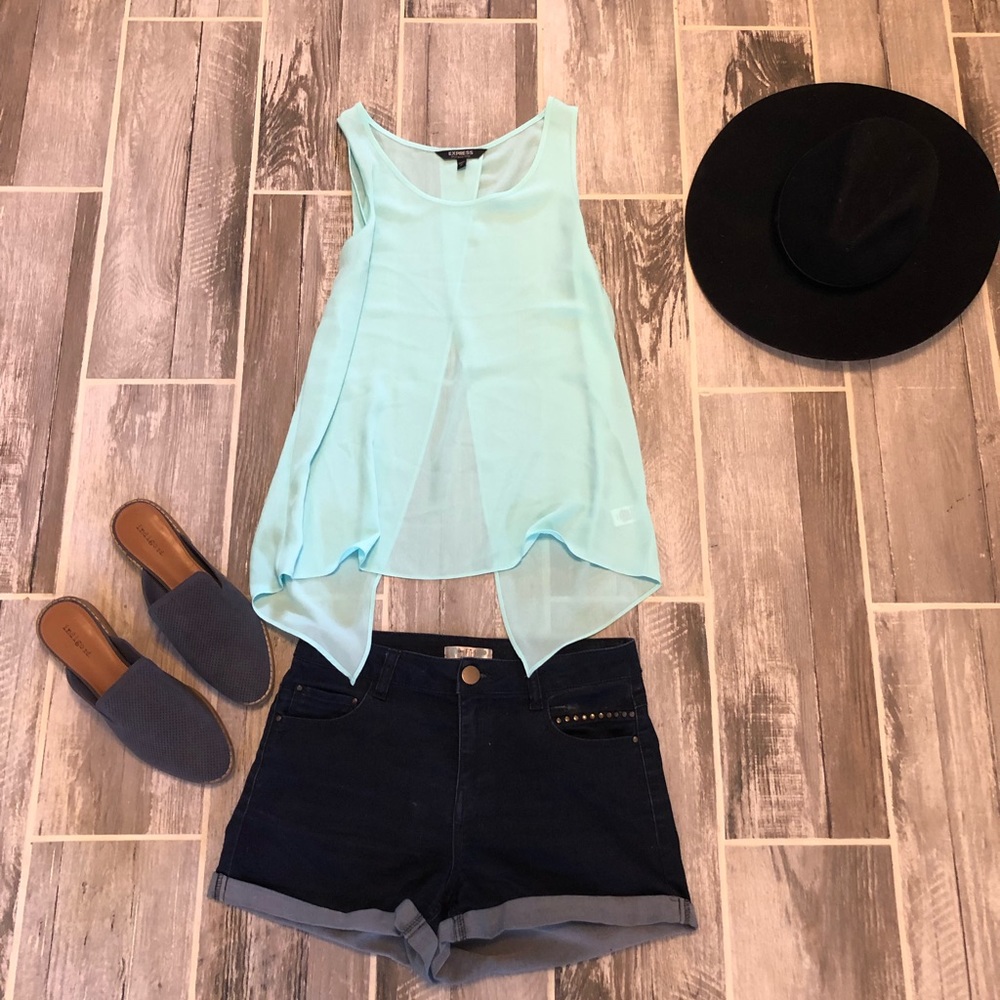 Blue tank